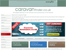 Tablet Screenshot of caravanfinder.co.uk